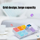 TF-248 7-Cell Smart Timing Reminder Plastic Pill Box Pill Storage Box, TF-248