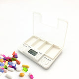 TF200 4-Cell Smart Timed Reminder Portable Plastic Pill Box Pill Storage Box Default Title