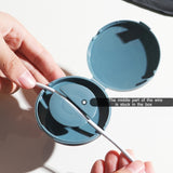 Round Data Cable Storage Box Earphone Storage Collection Box, Yellow, Blue, Transparent, Orange