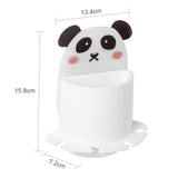 Bathroom Paste Wall-Mounted Shelf Cartoon Animal Toothbrush Holder, Panda, Tiger, Koala, Piggy