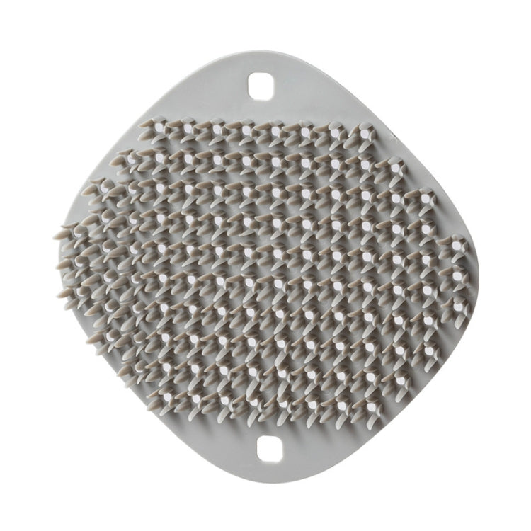 2 PCS Multifunctional Silicone Cleaning Brush Non-Oily Kitchen Cleaning Scouring Pad, Honey Bud Red, Bamboo Green, Pine Gray Pine Gray