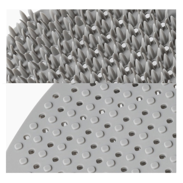 2 PCS Multifunctional Silicone Cleaning Brush Non-Oily Kitchen Cleaning Scouring Pad, Honey Bud Red, Bamboo Green, Pine Gray