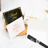 100 PCS Valentines Day Bronzing Greeting Card Flower Shop Birthday Thank You Card, Wish You All The Best, I Miss You Every Day, Thank You Very Much, I Keep You In My Heart Forever, Happy Every Day, Send You My Heart, Bright Future Happy Life           ...