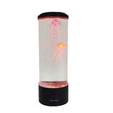 Cylindrical LED Simulation Jellyfish Light USB Powered Colorful Jellyfish Atmosphere Light, 10.5 x 10.5 x 29.4cm