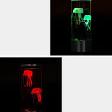 Cylindrical LED Simulation Jellyfish Light USB Powered Colorful Jellyfish Atmosphere Light, 10.5 x 10.5 x 29.4cm