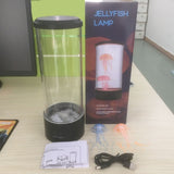 Cylindrical LED Simulation Jellyfish Light USB Powered Colorful Jellyfish Atmosphere Light, 10.5 x 10.5 x 29.4cm
