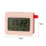ZKLiLi Lazy Snooze Applet Alarm Clock Bedside Bluetooth Multifunctional Silent Digital Alarm Clock, Blue, Pink, Gray