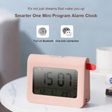 ZKLiLi Lazy Snooze Applet Alarm Clock Bedside Bluetooth Multifunctional Silent Digital Alarm Clock, Blue, Pink, Gray