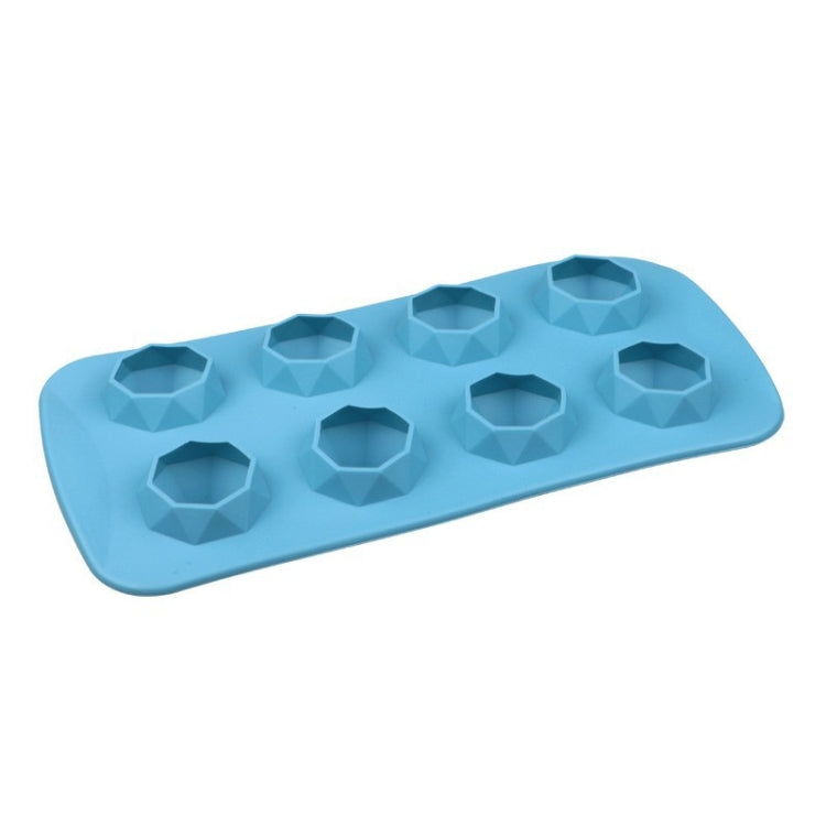2 PCS Creative Silicone Ice Tray Mold 8 Continuous Mould Home-Made DIY Ice Tray Box, Style:, Fruit (Blue), Fruit (Vermillion), Round (Red), Round (Blue), Brick (Blue), Brick (Gray), Five-star (Blue), Ice Cream (Blue), Lemon (Green)              ... Brick (Blue)