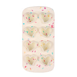 2 PCS Creative Silicone Ice Tray Mold 8 Continuous Mould Home-Made DIY Ice Tray Box, Style:, Fruit (Blue), Fruit (Vermillion), Round (Red), Round (Blue), Brick (Blue), Brick (Gray), Five-star (Blue), Ice Cream (Blue), Lemon (Green)              ... Heart-shaped(Candy Effect)