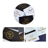 150 PCS Wedding Blessing Card Thank You Message Gift Decoration Card Bronzing Flower Greeting Card, Blessing （White）, Thank You （White）, Love You （White）, Happy Birthday （White）, Blessing （Black）, Thank You （Black）, Love You （Black）                    ...