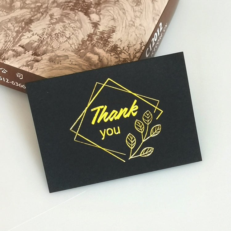 150 PCS Wedding Blessing Card Thank You Message Gift Decoration Card Bronzing Flower Greeting Card, Blessing （White）, Thank You （White）, Love You （White）, Happy Birthday （White）, Blessing （Black）, Thank You （Black）, Love You （Black）                    ... Thank You （Black）