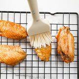 3 in 1 Kitchen Pancake DIY Baking Tools Set Color Grain Barbecue Brush + Butter Spatula + Spatula Set, White