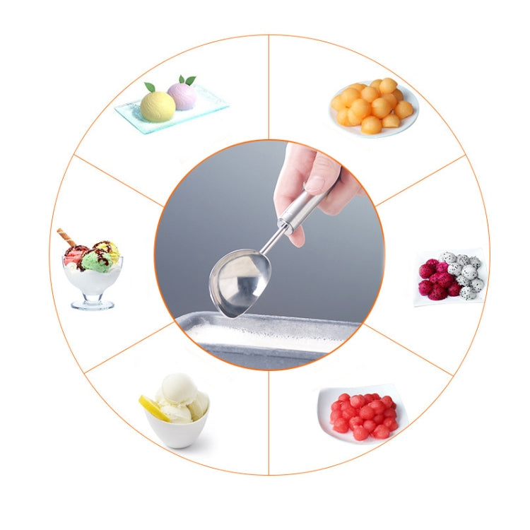 2 PCS 304 Stainless Steel Ice Cream Spoon Dessert Spoon Ice-Cream Scoop, Ice-Cream Scoop