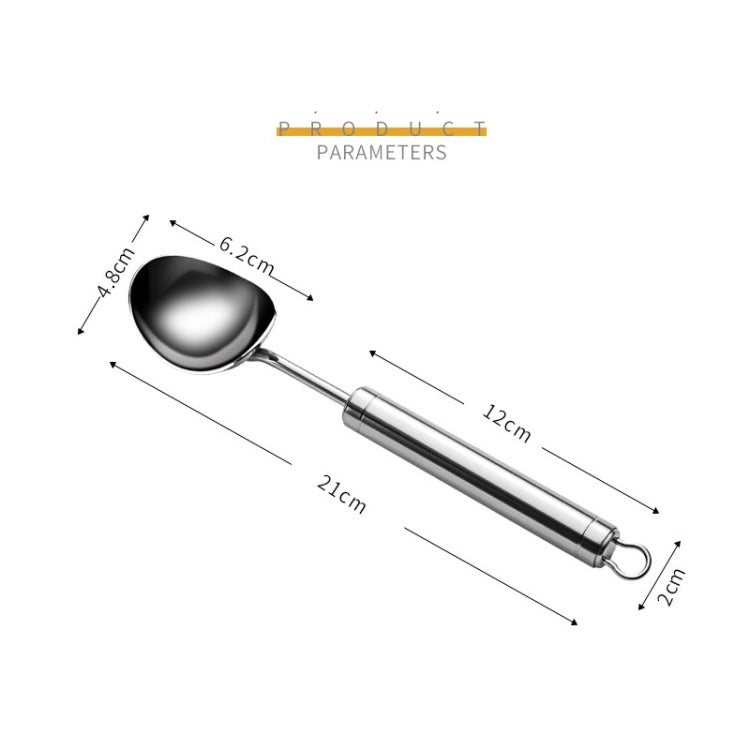 2 PCS 304 Stainless Steel Ice Cream Spoon Dessert Spoon Ice-Cream Scoop, Ice-Cream Scoop