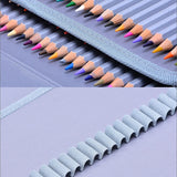 Solid Color Large Capacity 150 Hole Square PU Pencil Case, Black, Purple, Rose Red