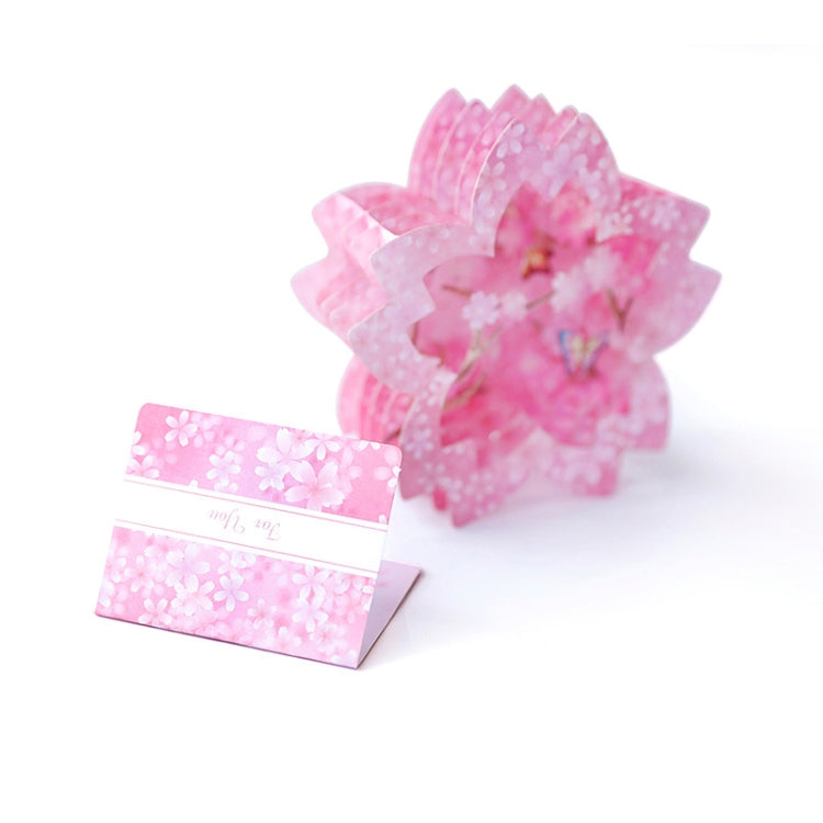 Valentine Day Greeting Card Cherry Blossom Butterfly Carving Box, Valentine Day Greeting Card
