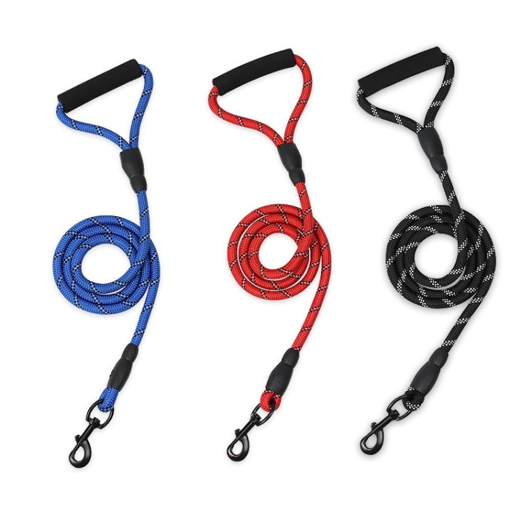 Pet Reflective Leash Medium & Large Dog Walking Supplies, Blue, Black, Red