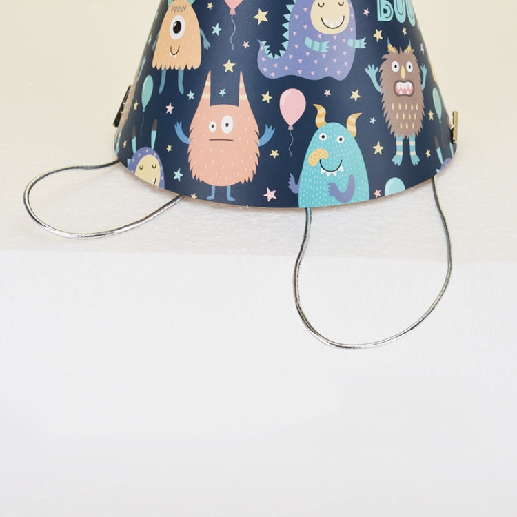 20 PCS Cute Children Bronzing Birthday Hats Cake Baking Decoration Party Hats, Cats, Unicorn, Wave Point, Daisy, Happy Birthday, Star & Moon Bronzing, Golden Ball Cap Happy Birthday, Golden Ball Cap 2 Monster, Golden Ball Cap Spaceman                  ...