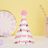 20 PCS Cute Children Bronzing Birthday Hats Cake Baking Decoration Party Hats, Cats, Unicorn, Wave Point, Daisy, Happy Birthday, Star & Moon Bronzing, Golden Ball Cap Happy Birthday, Golden Ball Cap 2 Monster, Golden Ball Cap Spaceman                  ... Star & Moon Bronzing