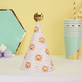 20 PCS Cute Children Bronzing Birthday Hats Cake Baking Decoration Party Hats, Cats, Unicorn, Wave Point, Daisy, Happy Birthday, Star & Moon Bronzing, Golden Ball Cap Happy Birthday, Golden Ball Cap 2 Monster, Golden Ball Cap Spaceman                  ... Golden Ball Cap 5 Tiger