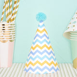 20 PCS Cute Children Bronzing Birthday Hats Cake Baking Decoration Party Hats, Cats, Unicorn, Wave Point, Daisy, Happy Birthday, Star & Moon Bronzing, Golden Ball Cap Happy Birthday, Golden Ball Cap 2 Monster, Golden Ball Cap Spaceman                  ... Blue Ripple