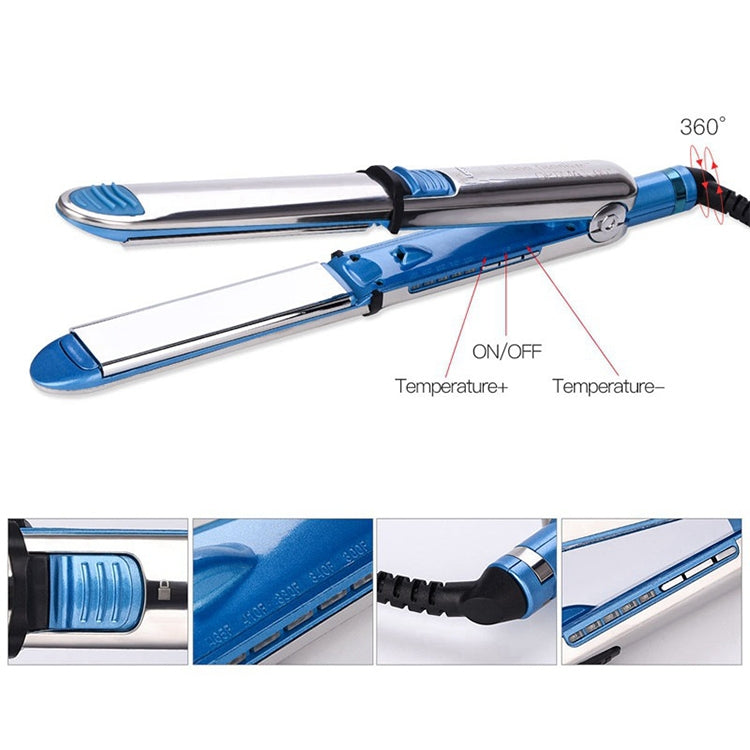 2 in 1 Titanium Hair Straighter Curler Iron, EU, US, UK