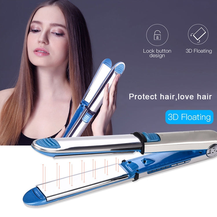 2 in 1 Titanium Hair Straighter Curler Iron, EU, US, UK