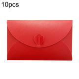 10pcs Love Buckle Pearl Paper Hot Stamping Envelope Invitation Letter Red