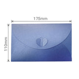 10pcs Love Buckle Pearl Paper Hot Stamping Envelope Invitation Letter