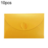 10pcs Love Buckle Pearl Paper Hot Stamping Envelope Invitation Letter Gold