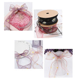 Small Daisy Mermaid Ribbon Flower Bouquet Handwriting Snow Yarn Ribbon, Beige, Black, White, Mint Green, Smoky Gray, Taro Purple, Pink