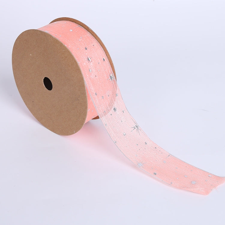 Starry Sky Yarn Ribbon Gift Box Packaging Bow Tie Ribbon, 2.5CM, 4CM