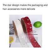 Starry Sky Yarn Ribbon Gift Box Packaging Bow Tie Ribbon, 2.5CM, 4CM