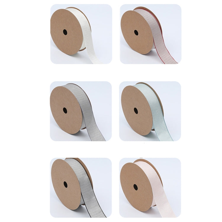 Starry Sky Cotton Ribbon Flower Wrapping Ribbon Baking Cake Bowknot Bandage Florist, Red, Green, Gray, Black, Off-white, Pink