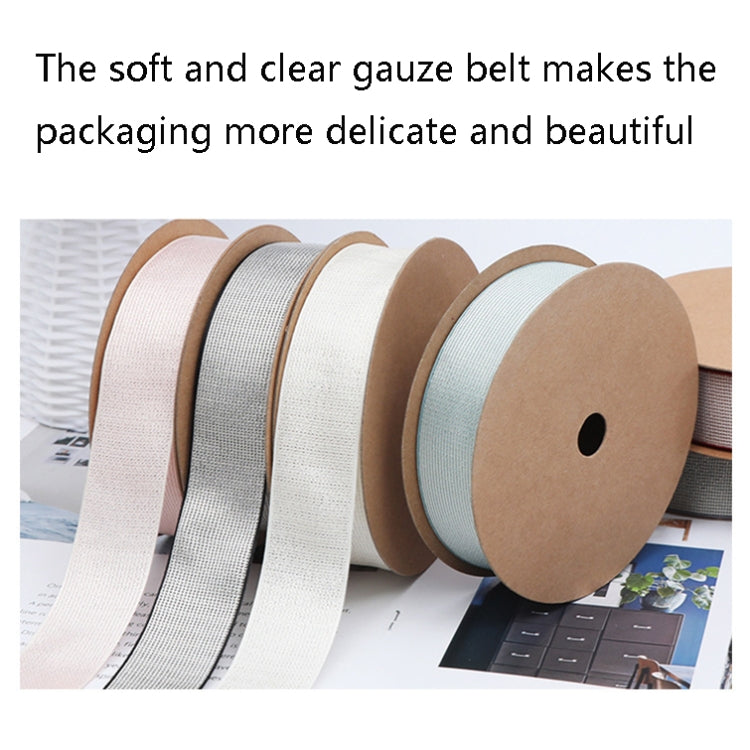 Starry Sky Cotton Ribbon Flower Wrapping Ribbon Baking Cake Bowknot Bandage Florist, Red, Green, Gray, Black, Off-white, Pink