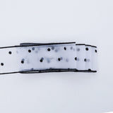 Transparent Snow Dots Yarn Ribbon Gift Box Packaging Material, 2.5cm, 4cm 4cm Starry White
