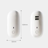 Remote Control Timer Dimming Night Light Bedroom Socket LED Wall Light, CN Plug, Dual-USB