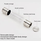 2 in 1 Stainless Steel Manual Pepper Mill Double-Head Pepper Mill, Pepper Mill