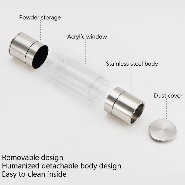 2 in 1 Stainless Steel Manual Pepper Mill Double-Head Pepper Mill, Pepper Mill