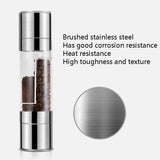 2 in 1 Stainless Steel Manual Pepper Mill Double-Head Pepper Mill, Pepper Mill