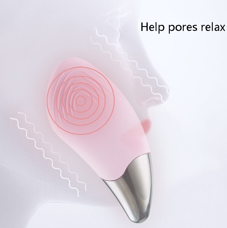 Ultrasonic Vibration Facial Cleansing Apparatus Multifunctional Electric Facial Washing Brush, Green (With Heating Function), Red (With Heating Function), Blue (With Heating Function), Pink (With Heating Function)
