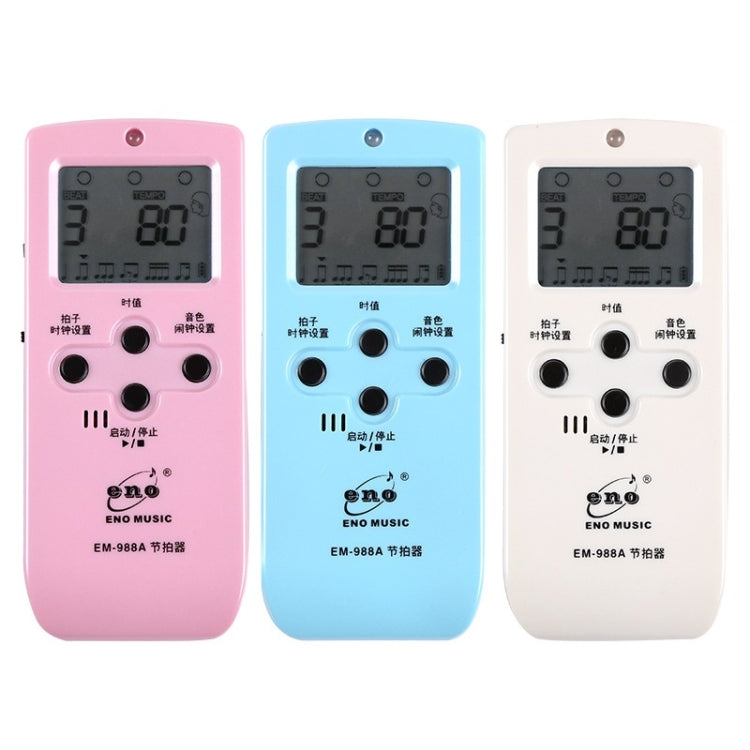 ENO EM-988A Electronic Vocal Rechargeable Metronome For Piano/Guitar/Drum/Guzheng/Violin, EM-988A (Pink)