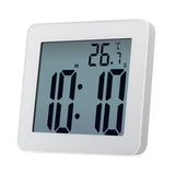 Waterproof Wall Clock LCD Bathroom Clock Kitchen Electronic Alarm Clock, Waterproof Wall Clock Waterproof Wall Clock