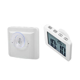 Waterproof Wall Clock LCD Bathroom Clock Kitchen Electronic Alarm Clock, Waterproof Wall Clock
