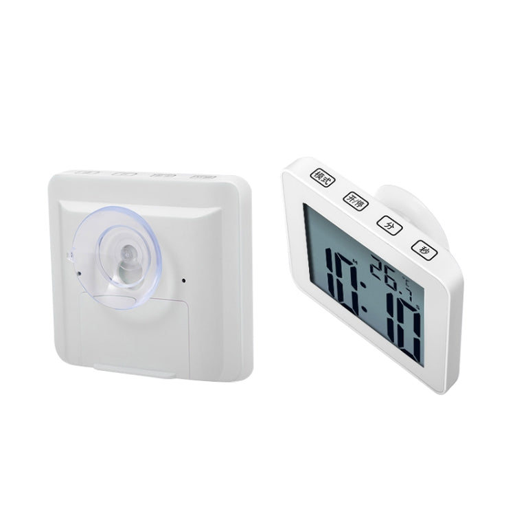 Waterproof Wall Clock LCD Bathroom Clock Kitchen Electronic Alarm Clock, Waterproof Wall Clock