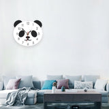 Cartoon Wall Clock Acrylic Clock Panda Simple Home Wall Clock, Panda Wall Clock
