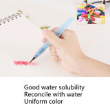 36 Colors Solid Watercolor Paint Children Sketch Watercolor, Black Tin Box, Blue, Pink, Black