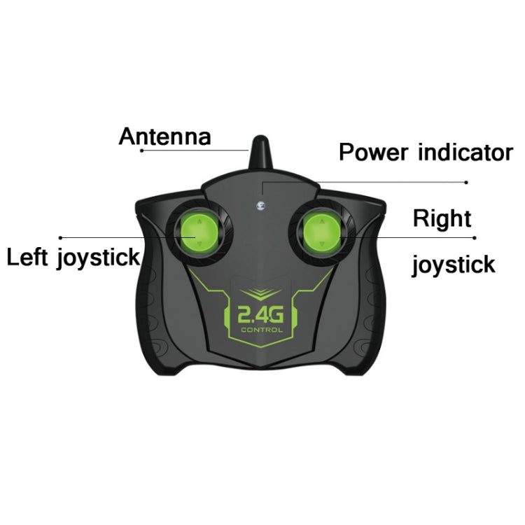 2.4G Remote Control Motorcycle Drifting Rotating High-Speed Side-Tracking Off-Road Motorcycle, Black Green, Black Orange