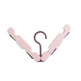 Travel Foldable Portable Clothes Hanger Household Anti-Skid And Windproof Clothes Hanger, Dark Blue, Pink, Off-white, Light Green Pink